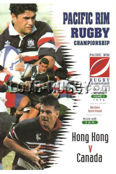 1996 Hong Kong v Canada  Rugby Programme